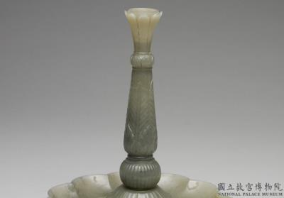 图片[2]-Jade candlestick with floral decoration, Ottoman Empire-China Archive